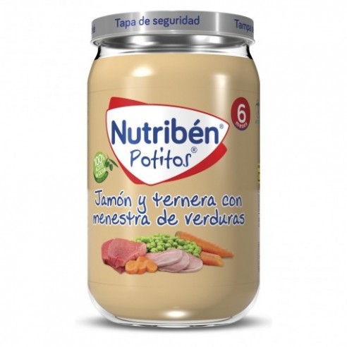 Nutribén Potitos +6Meses. Jamón Y...