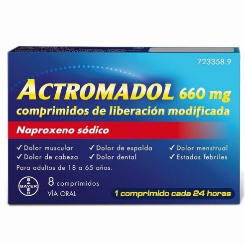 Actromadol 660 Mg 8 Comprimidos...