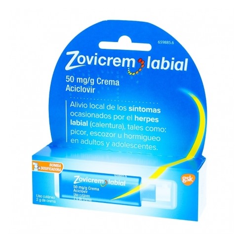 Zovicrem Labial 5% Tubo 2G (Dosificador)