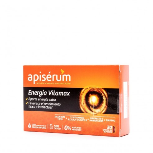 Apiserum Energía Vitamax, 30 Cápsulas...