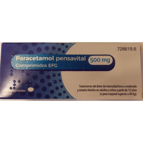 Paracetamol Pensavital EFG 500mg 20...