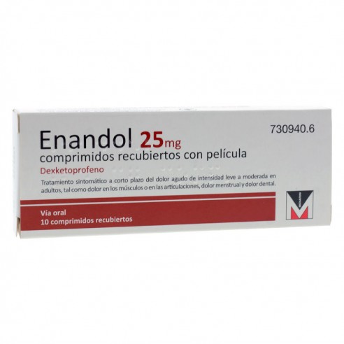 Enandol 25 MG 10 Comprimidos Recubiertos