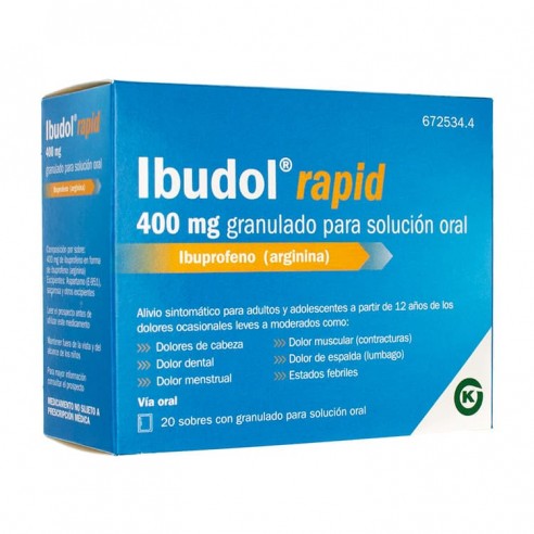 Ibudol Rapid 400mg 20 Sobres