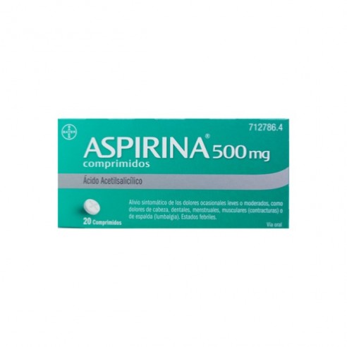 Aspirina 500 Adultos 20 Comp